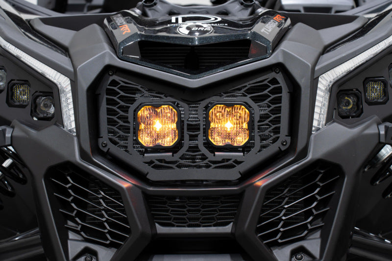 Diode Dynamics 17-24 Can-Am Maverick X3 Stage Series LED Grille Kit - Pro Yellow Combo