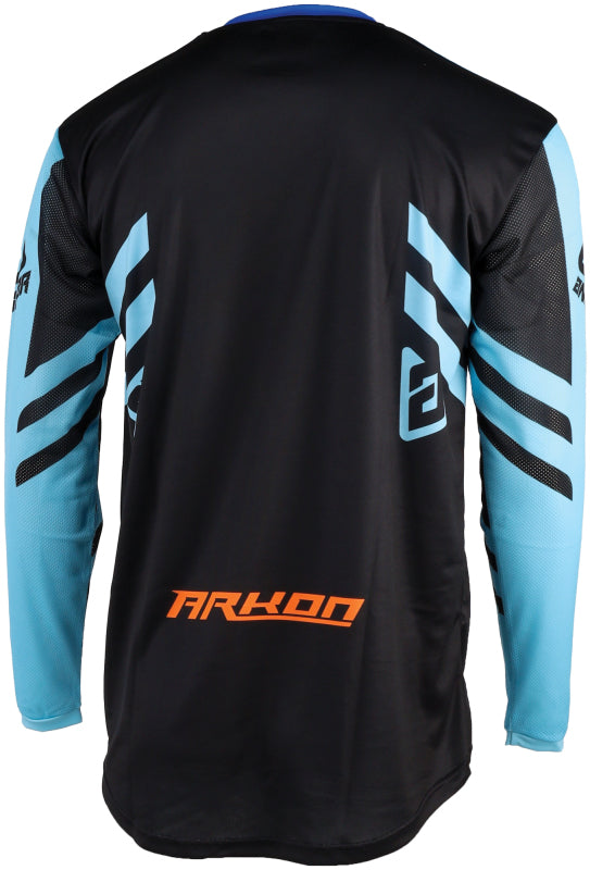 Answer 25 Arkon Nitrus Jersey Blue/Black/Hyper Orange - Large