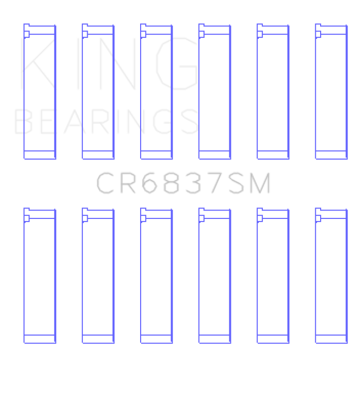 King Engine Bearings Honda J30/J36 (Size +0.75mm) Connecting Rod Bearing Set