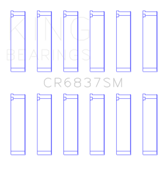 King Engine Bearings Honda J30/J36 (Size +0.75mm) Connecting Rod Bearing Set