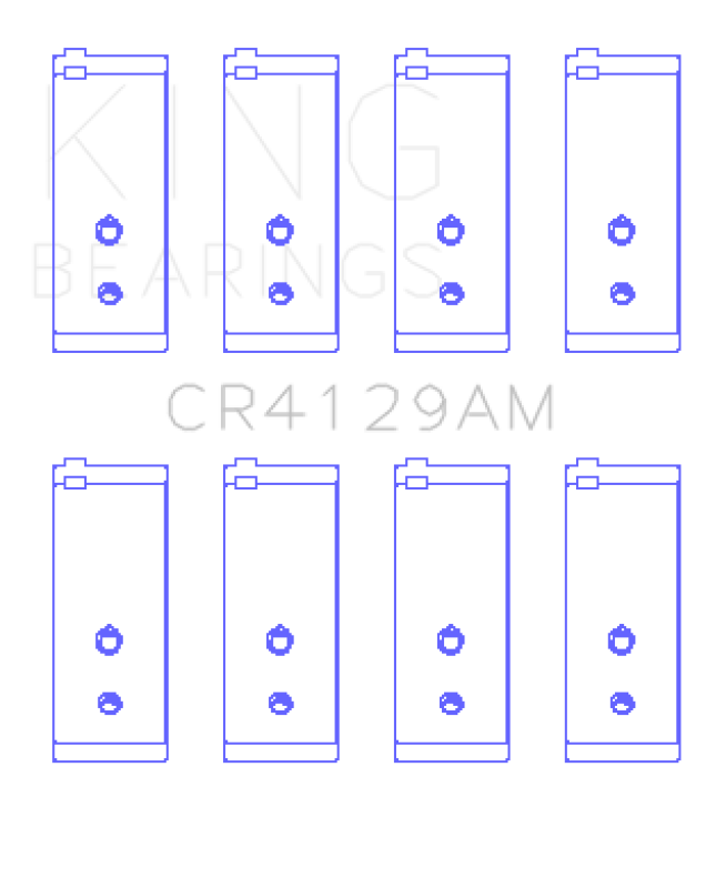 King Engine Bearings Toyota 18R/21R (Size +0.75mm) Connecting Rod Bearing Set