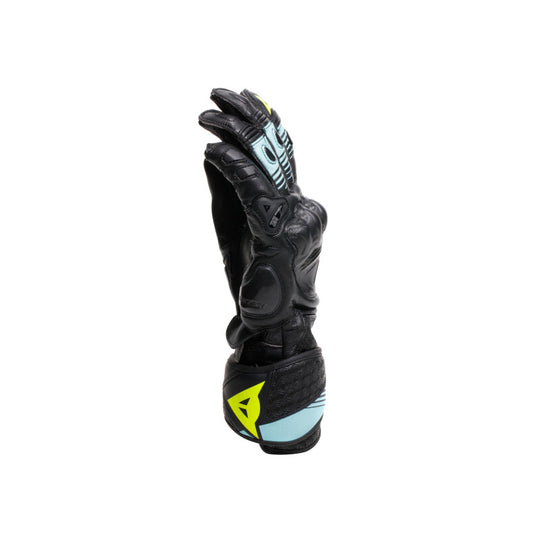 Dainese Fiero Metal Gloves Black/Water/Yellow Fluorescent - XL