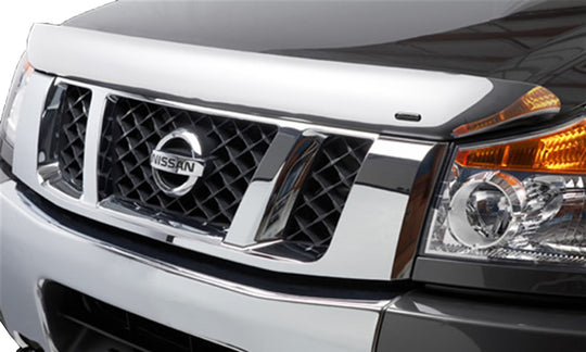 Stampede 2016-2019 Nissan Titan XD Vigilante Premium Hood Protector - Chrome