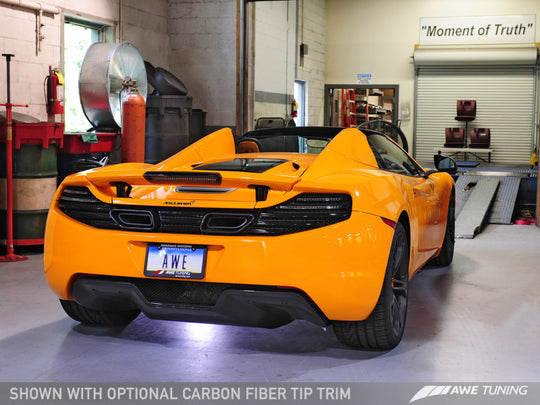 AWE Tuning McLaren MP4-12C Performance Exhaust - Black Tips