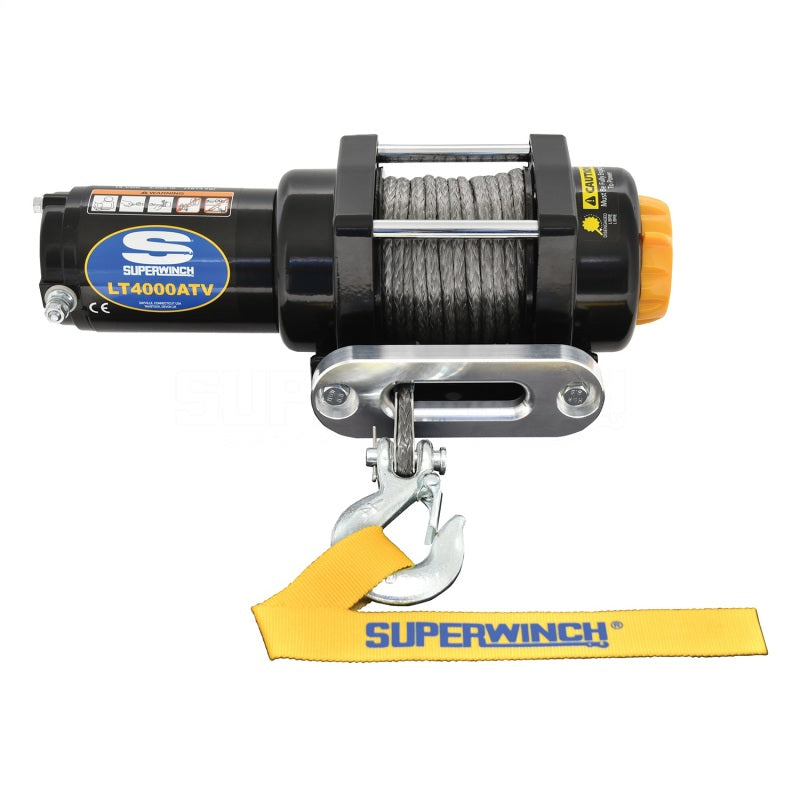 Superwinch 4000 LBS 12V DC 3/16in x 50ft Synthetic Rope LT4000 Winch