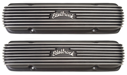 Edelbrock Valve Cover Classic Series Pontiac 1962-1979 301-455 CI V8 Black