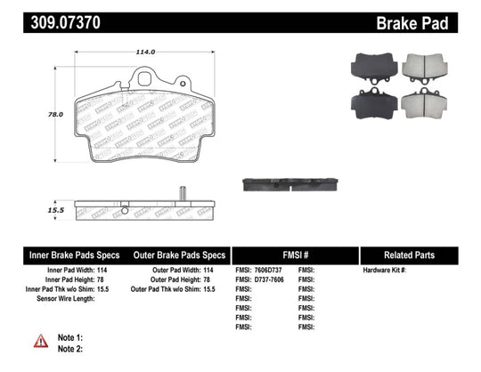 StopTech Performance Brake Pads