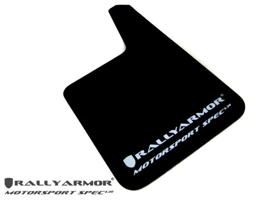 Rally Armor Universal Fit (No Hardware) Motorsport Spec Red UR Mud Flap w/ White Logo