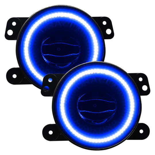 Oracle Jeep Wrangler JK/JL/JT High Performance W LED Fog Lights - Blue SEE WARRANTY