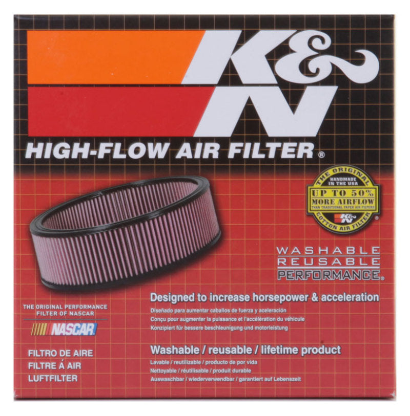 K&N Custom Racing Assembly - Round Tapered - Red 1.656in Neck Flange - 2.25in Over Height