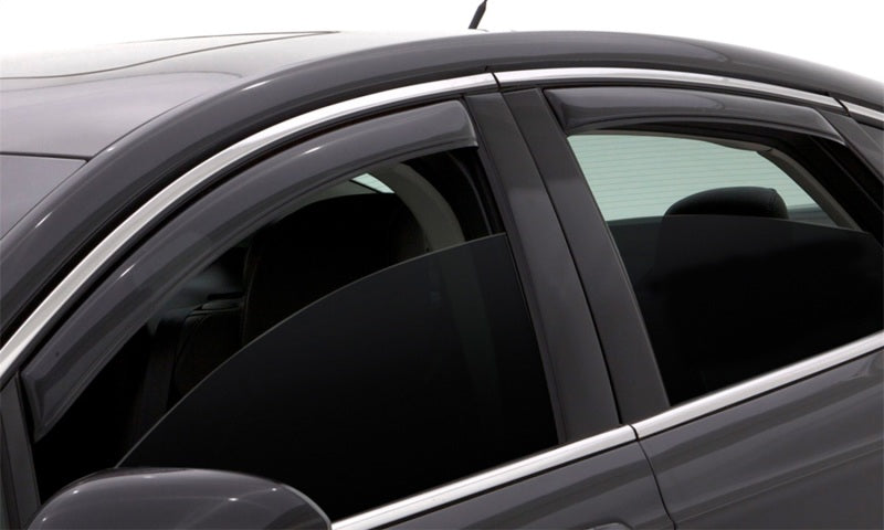 AVS 08-14 Dodge Avenger Ventvisor In-Channel Front &amp; Rear Window Deflectors 4pc - Smoke
