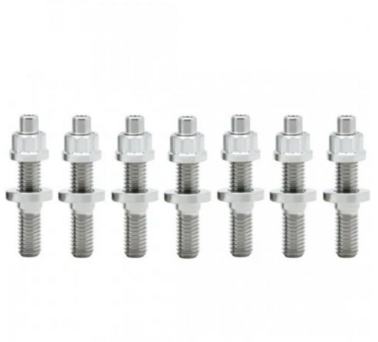 BLOX Racing SUS303 Stainless Steel Exhaust Manifold Stud Kit M8 x 1.25mm 45mm in Length - 9-piece