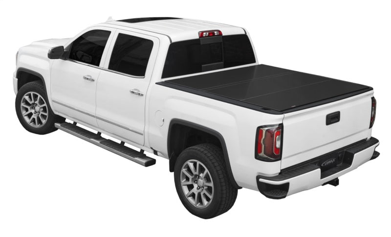 Access LOMAX Tri-Fold Cover 2019+ Chev/GMC Full Size 1500 5ft 8in Standard Bed - Matte Black