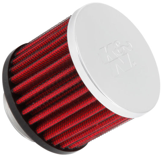 K&amp;N 1.375 inch ID 3 inch OD 2.5 inch H Clamp On Crankcase Vent Filter