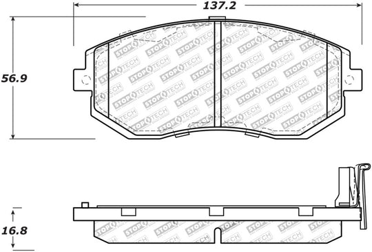 StopTech Performance 13 Scion FR-S / 13 Subaru BRZ Front Brake Pads