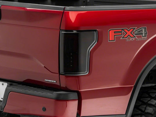 Raxiom 15-17 Ford F-150 Axial Series LED Tail Lights- Blk Housing (Smoked Lens)