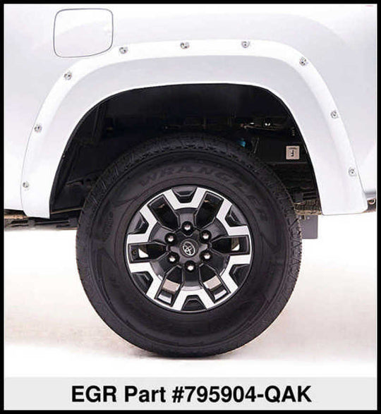 EGR 16+ Nissan Titan XD Bolt-On Look Color Match Fender Flares - Set - Blizzard