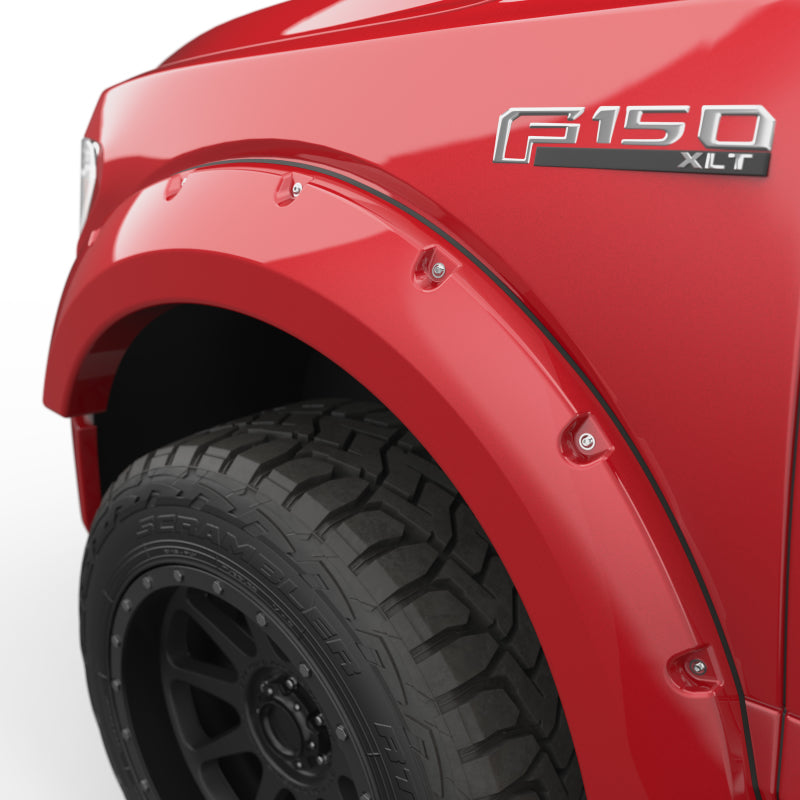 EGR 2018 Ford F150 Bolt-On Look Color Match Fender Flares - Set - Race Red