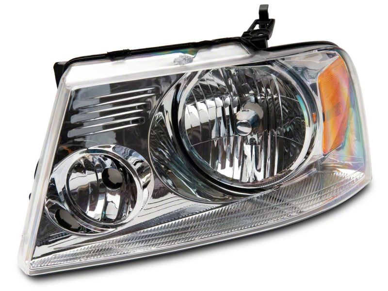 Raxiom 04-08 Ford F-150 Axial Series OEM Style Replacement Headlights- Chrome Housing (Clear Lens)