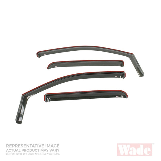 Westin 2008-2012 Scion xB Wade In-Channel Wind Deflector 4pc - Smoke