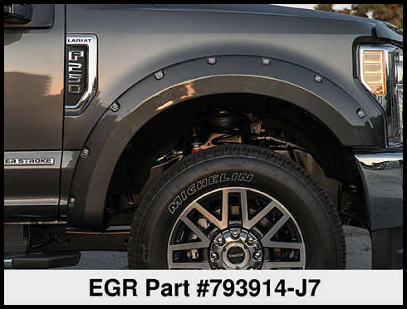 EGR 2017 Ford Super Duty Bolt-On Look Color Match Fender Flares - Set - Magnetic Metallic