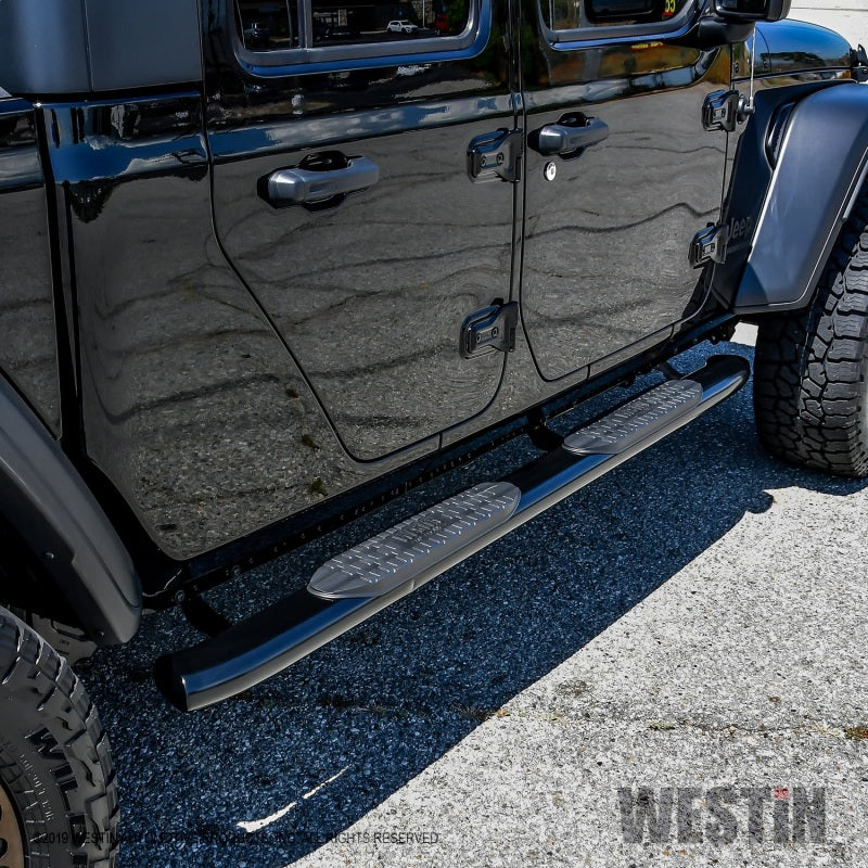 Westin 2020 Jeep Gladiator PRO TRAXX 5 WTW Oval Nerf Step Bars - Black