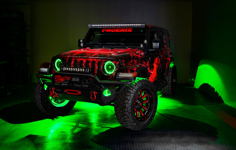 Oracle Jeep Wrangler JL/Gladiator JT Sport High Performance W LED Fog Lights - Green SEE WARRANTY