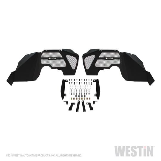 Westin 07-18 Jeep Wrangler JK Inner Fenders - Front - Textured Black