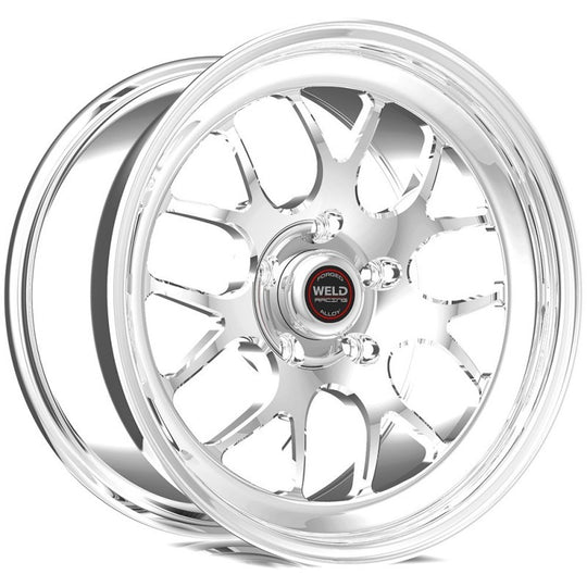 Weld S77 17x10.5 / 5x120mm BP / 7.7in. BS Polished Wheel (High Pad) - Single-Beadlock