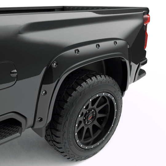 EGR 20-23 Chevrolet Silverado 2500Hd/3500Hd Traditional Bolt-On Look Fender Flares Black Set Of 4