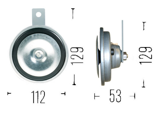 Hella Horn Disc 24V 335Hz Ltone (B36)