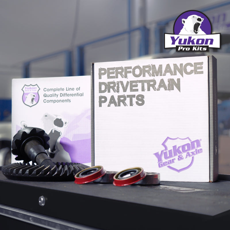 Yukon 9.25in CHY 3.55 Rear Ring & Pinion Install Kit 1.705in Axle Bearings and Seal