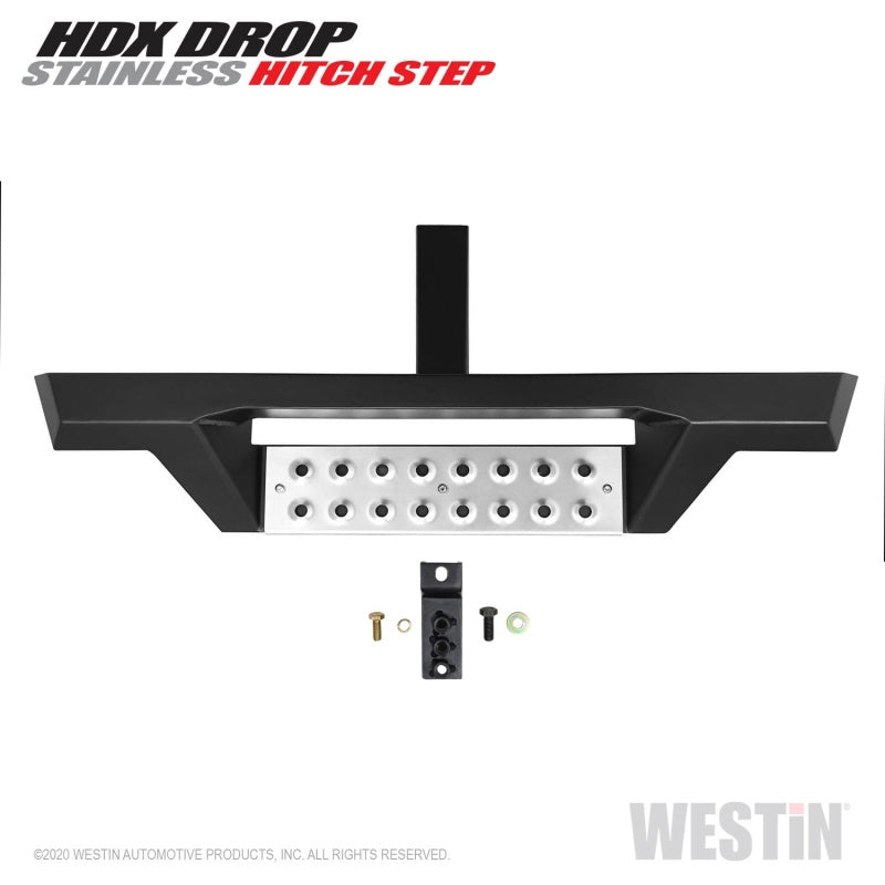 Westin HDX Stainless Drop Hitch Step 34in Step 2in Receiver - Textured Black