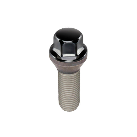 McGard Hex Lug Bolt (Cone Seat) M12X1.25 / 17mm Hex / 25.6mm Shank Length (Box of 50) - Black