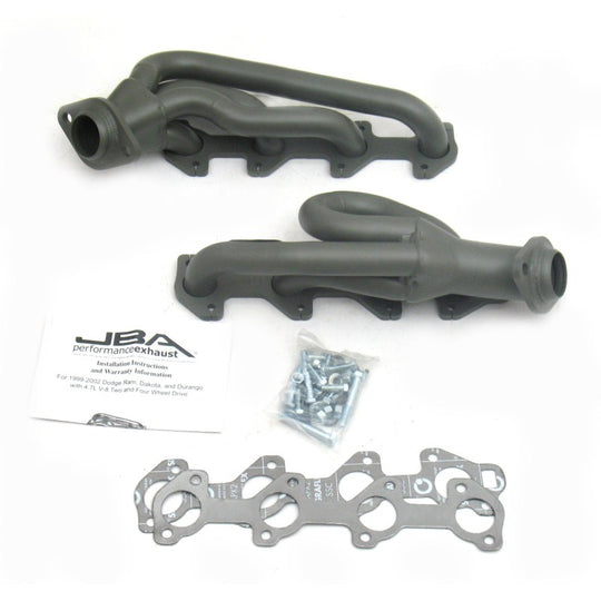 JBA 02-03 Dodge RAM 4.7L PowerTech 1-1/2in Primary Ti Ctd Cat4Ward Header