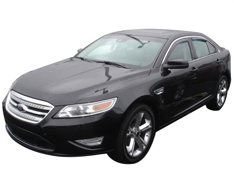 AVS 10-18 Ford Taurus Ventvisor In-Channel Front &amp; Rear Window Deflectors 4pc - Smoke