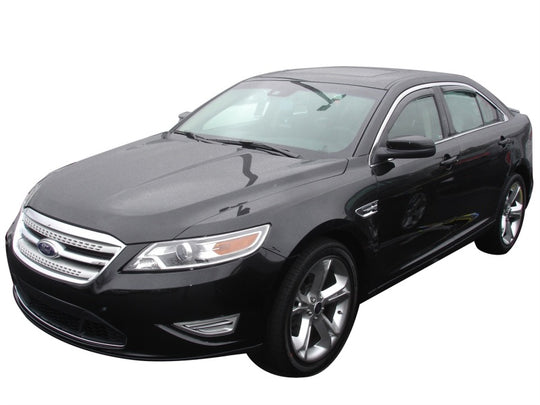 AVS 10-18 Ford Taurus Ventvisor In-Channel Front &amp; Rear Window Deflectors 4pc - Smoke