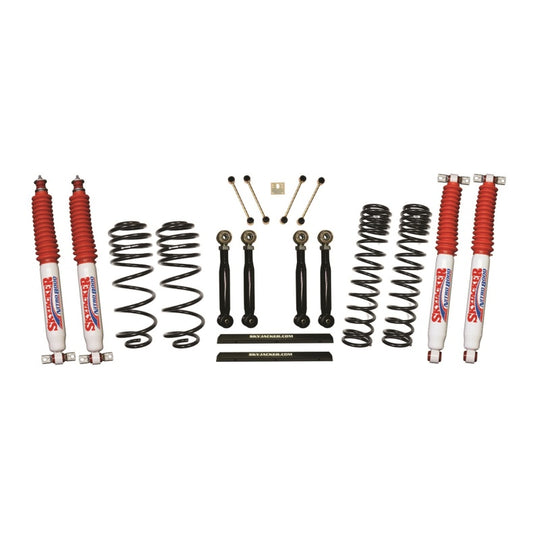 Skyjacker 97-02 Jeep TJ 4in D-Rate Long Travel Kit w/ Adj. FR/RR Lower Flex Links/Nitro 8000 Shocks