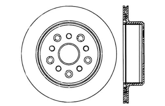 StopTech 93-98 Toyota Supra Turbo Drilled Right Rear Cryo Rotor