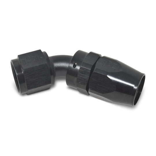 Russell Performance -16 AN Black 45 Degree Full Flow Hose End