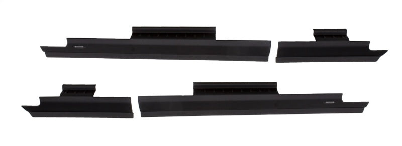 Bushwacker 99-16 Ford F-250 Super Duty Crew Cab Trail Armor Rocker Panel / Sill Plate Cover - Black