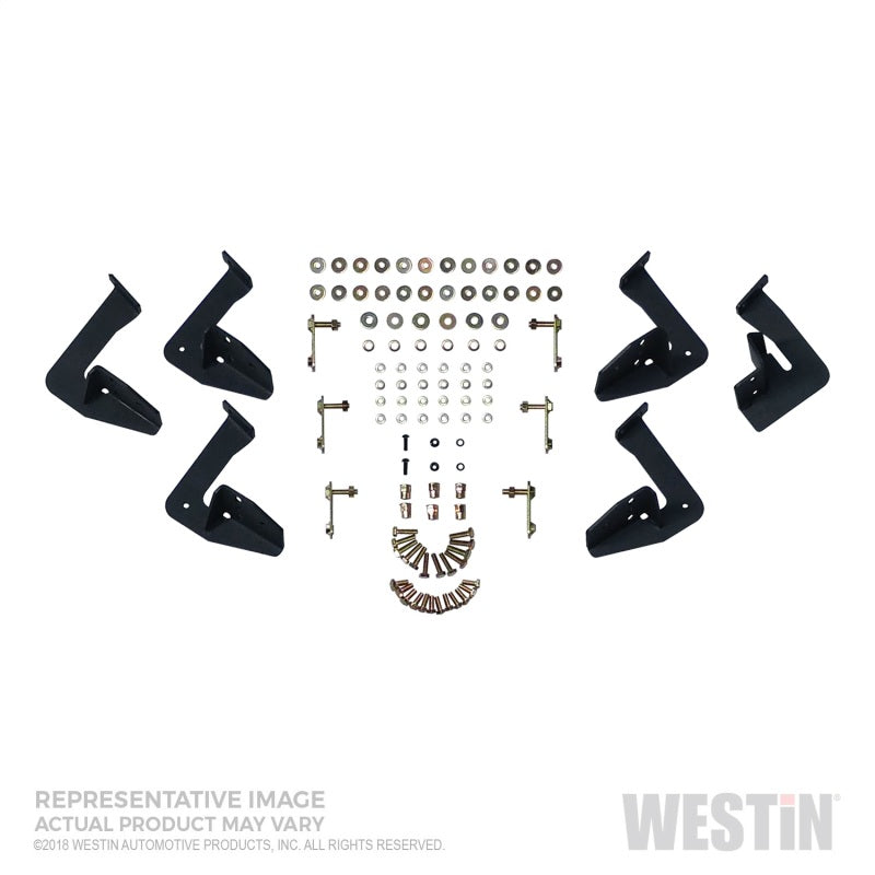 Westin 99-16 Ford F-250/350/450/550 Super Cab HDX Stainless Drop Nerf Step Bars - Tex. Blk