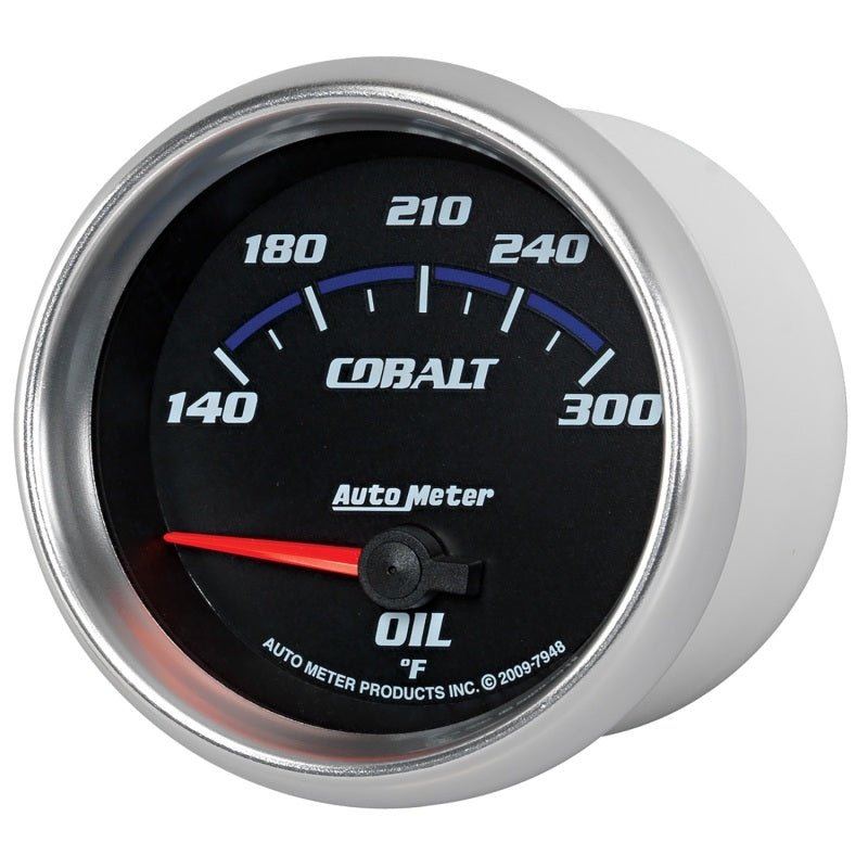 Autometer Cobalt 66.7mm 140-300 Degree F Electric Oil Temperature Gauge