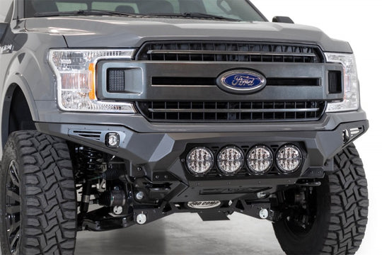 Addictive Desert Designs 18-20 Ford F-150 Bomber Front Bumper w/ 4 Rigid 360 6IN Mounts