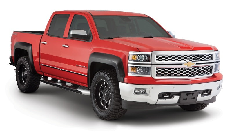 Bushwacker 14-16 Chevy Silverado 1500 Extend-A-Fender Style Flares 4pc - Black