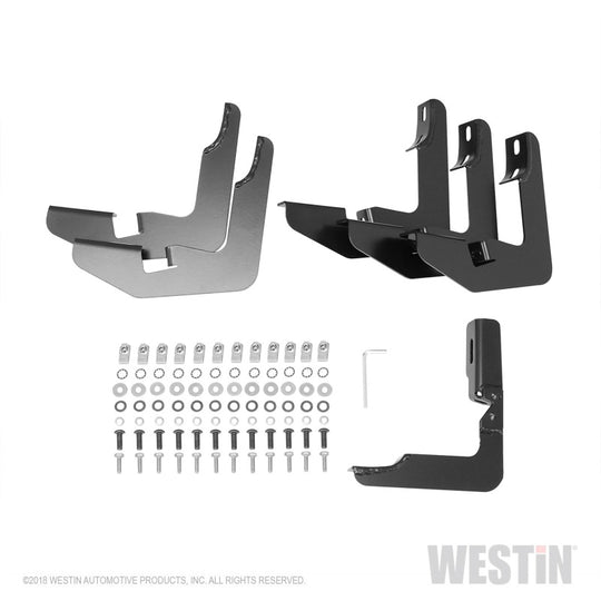 Westin 2015-2018 Ford F-150 SuperCab PRO TRAXX 5 Oval Nerf Step Bars - Black