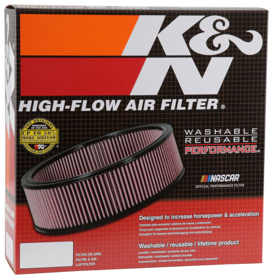 K&N Round Air Filter 14in OD / 12in ID / 2.313in Height