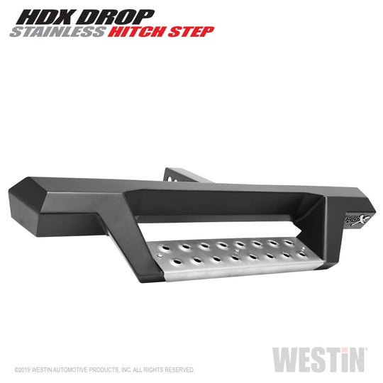 Westin HDX Stainless Drop Hitch Step 34in Step 2in Receiver - Textured Black