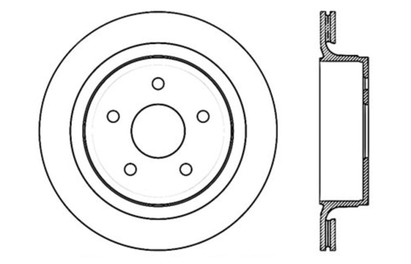 StopTech Drilled Sport Brake Rotor