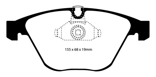 EBC 08-10 BMW M3 4.0 (E90) Bluestuff Front Brake Pads